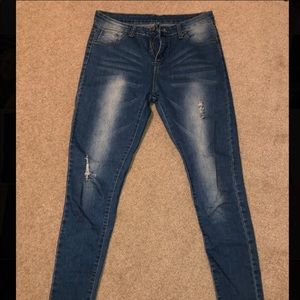 Unbranded distressed jeans